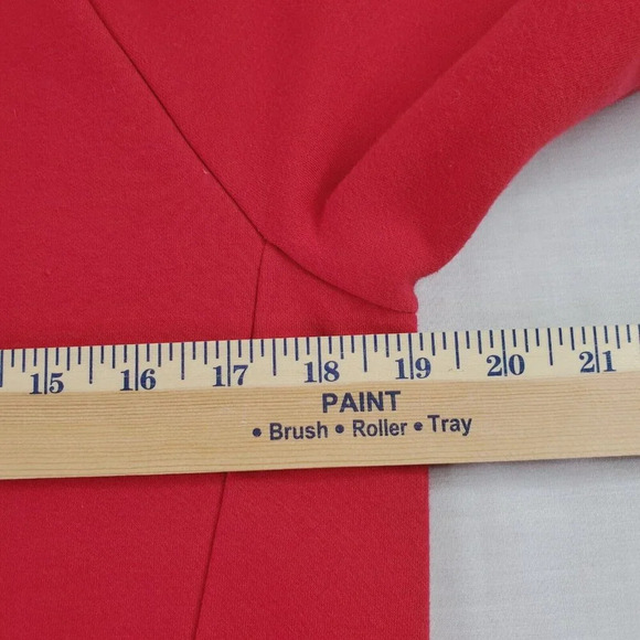 Fabletics x Madelaine Petsch Sweatshirt Women M Red 1/2 Zip on Back Pullover Gym - Picture 10 of 16